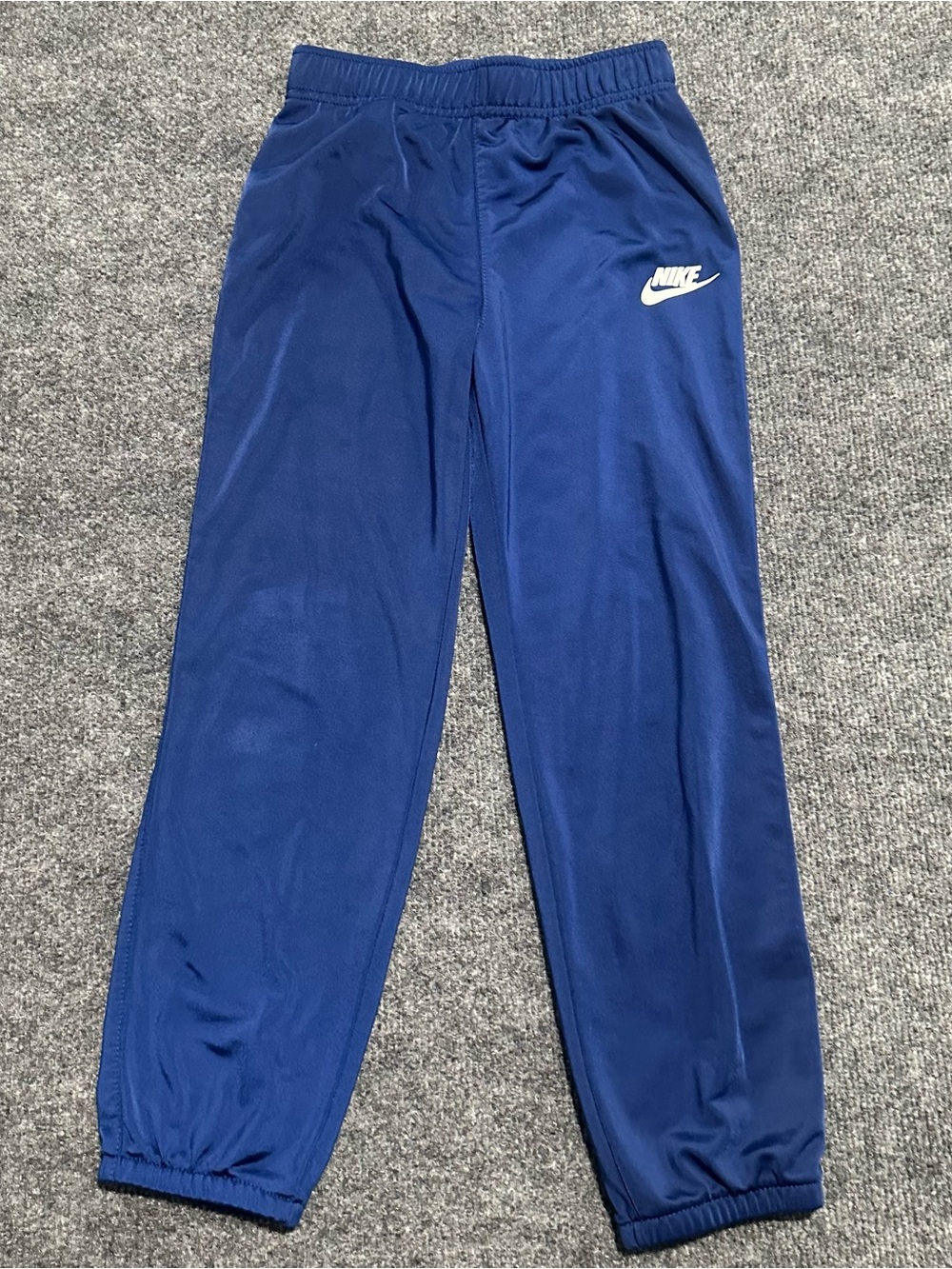 Nike Boys Royal Blue Jogger Sweatpants with White Swoosh